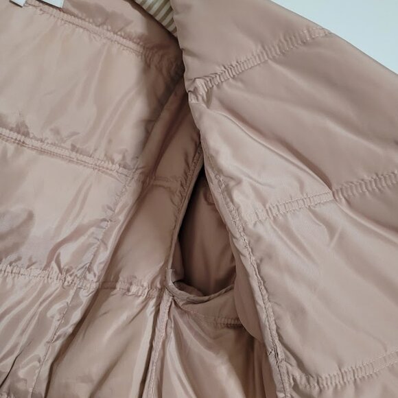 LARK & RO Women's Puffer Belted Wrap Jacket SZ L - Picture 7 of 10